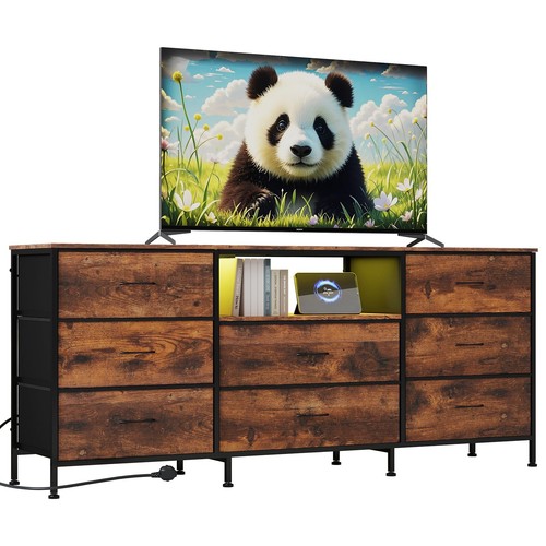 Schrank mit led - tv,