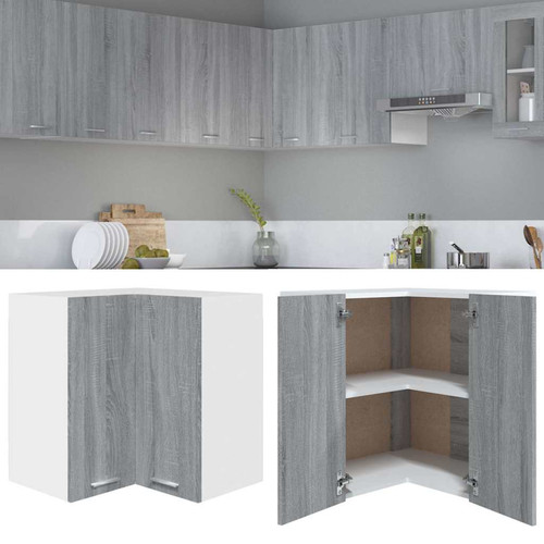 Hängeschrank eckschrank grau - hängeschrank,